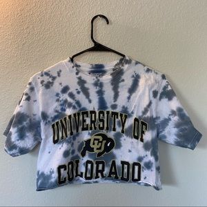 tye dye CU Boulder shirt